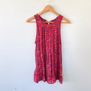 American Eagle Outfitters pink floral tank top